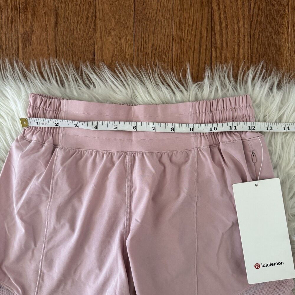 Lululemon Hotty Hot High Rise Shorts Women’s Size 4 Pink Haze 4” Lined Run NWT - Picture 9 of 12